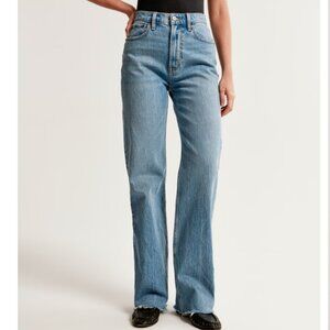 Abercrombie & Fitch Women's Blue Straight Leg Jeans